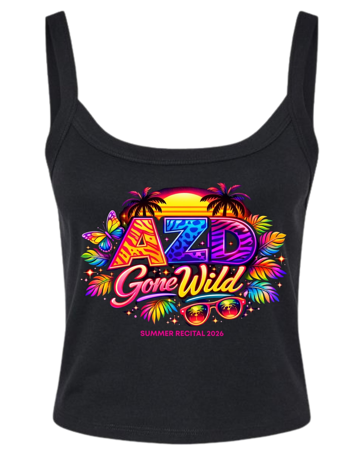 Women's Summer Recital Crop Tank Top